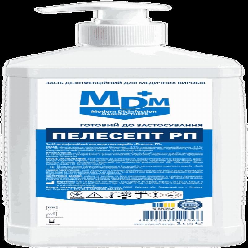 Засіб дезінфекційний для медичних виробів "Пелесепт РП", 1 л з насадкою